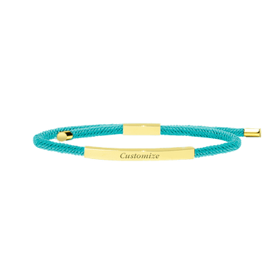 Promesse Bracelet in 18k Gold, Electric Turquoise - Roro Arabia - Bracelets