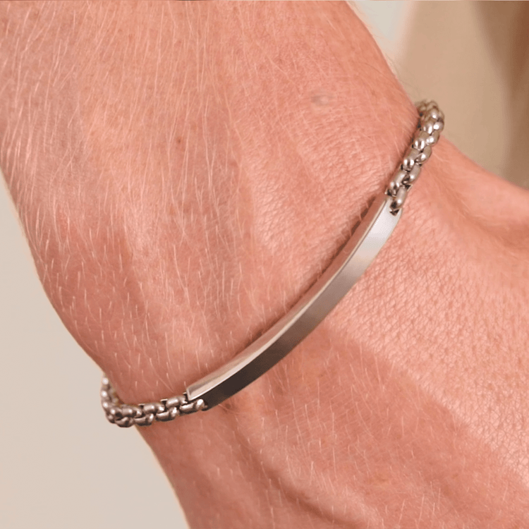 Havana Cuban ID Bracelet in 925k Sterling Silver - Roro Arabia -