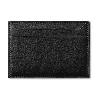 Roro Personalized Leather Card Holder in Black