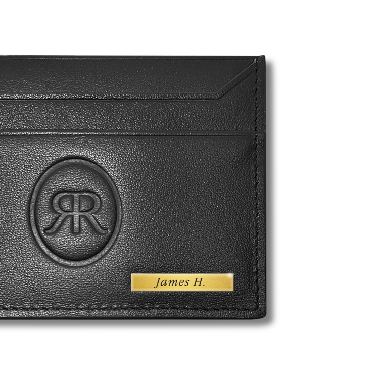 Signature Card Holder, Patrimoine in Black