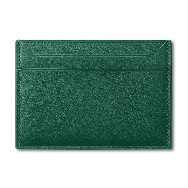 Roro Personalized Leather Card Holder in Green