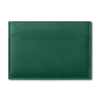 Roro Personalized Leather Card Holder in Green