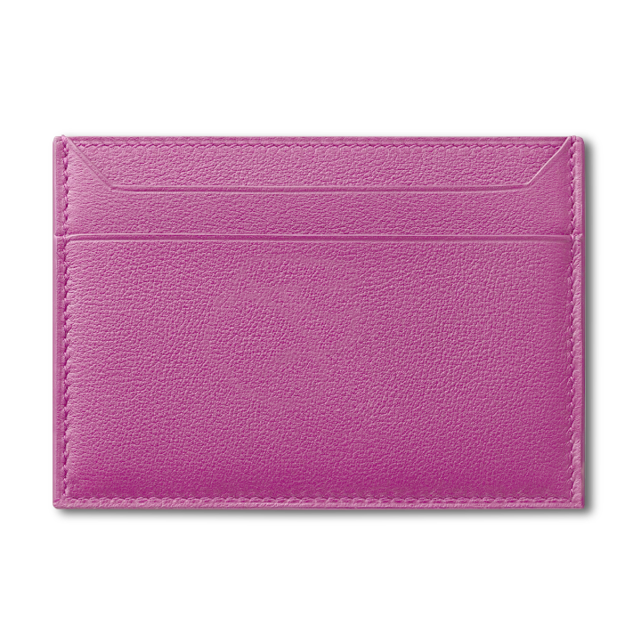 Roro Womens Personalized Leather Cardholder in Pink