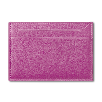 Roro Womens Personalized Leather Cardholder in Pink