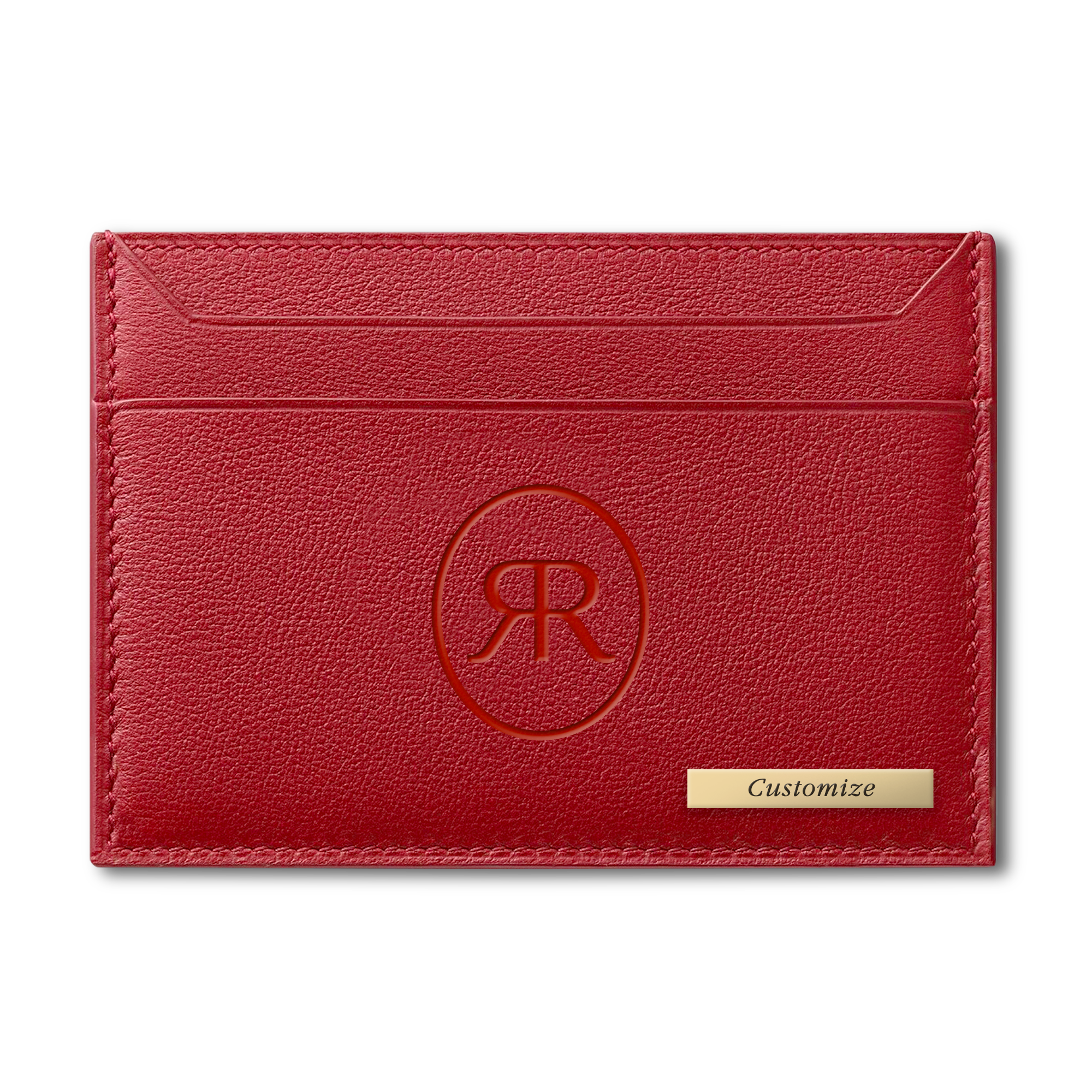 Signature Card Holder, Patrimoine in Red
