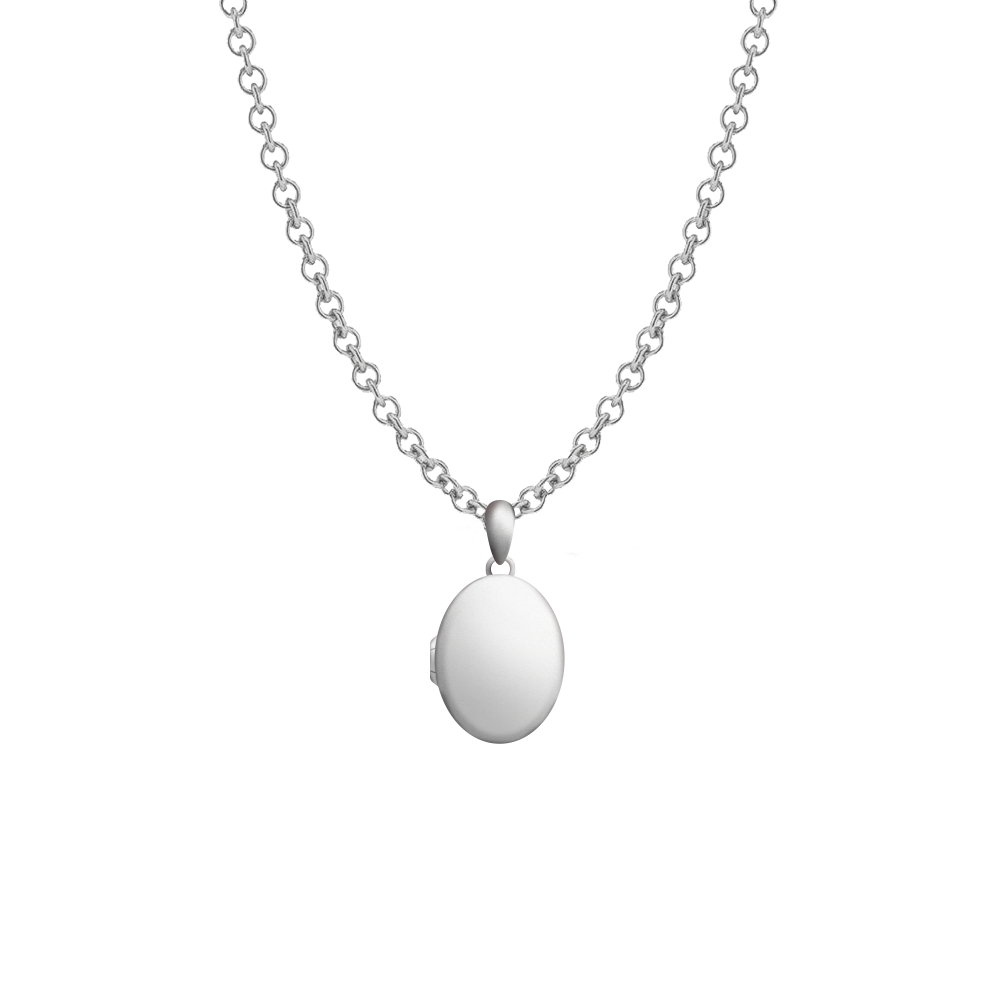 The Elysian Locket Necklace in Silver