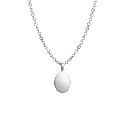 The Elysian Locket Necklace in Silver