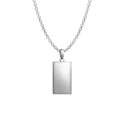 The Storyteller Notebook Locket Necklace in Silver
