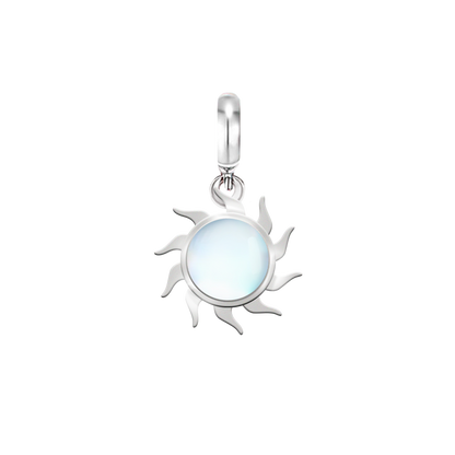 Sun Dangle Charm with Moonstone