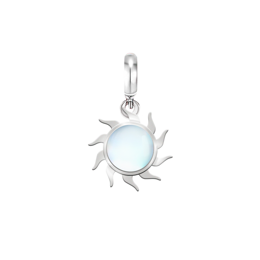 Sun Dangle Charm with Moonstone