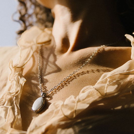 The Elysian Locket Necklace in Silver