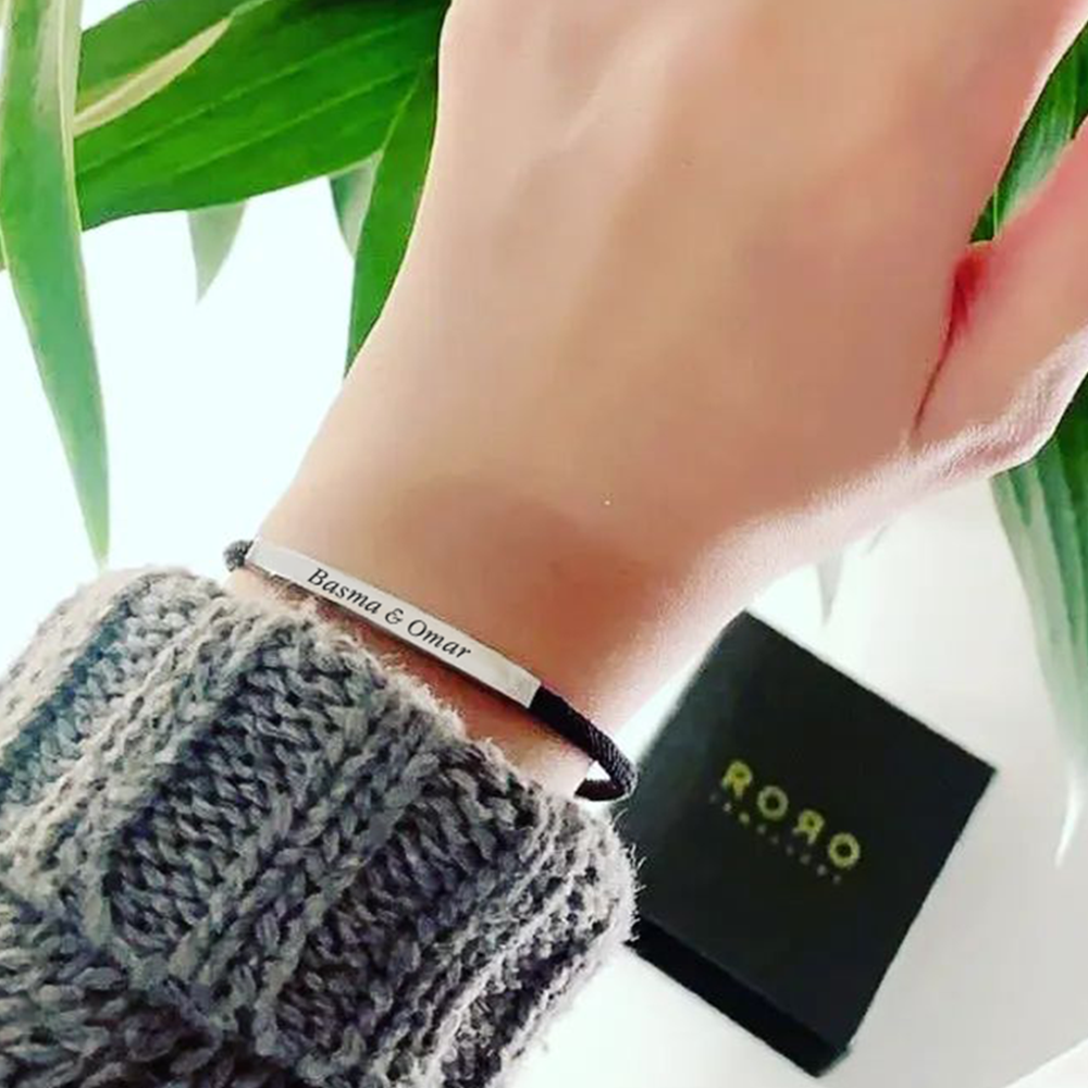 Promesse Bracelet in 18k Gold, Pitch Black