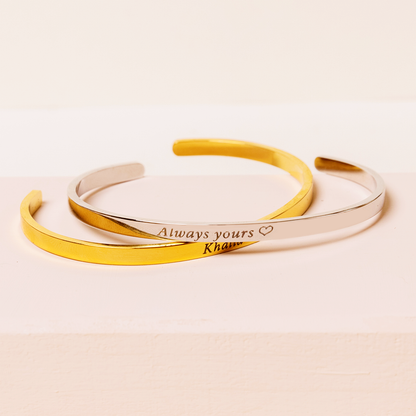 Personalized Momento Cuff in Rose Gold (Customizable)