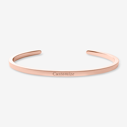 Personalized Momento Cuff in Rose Gold (Customizable)