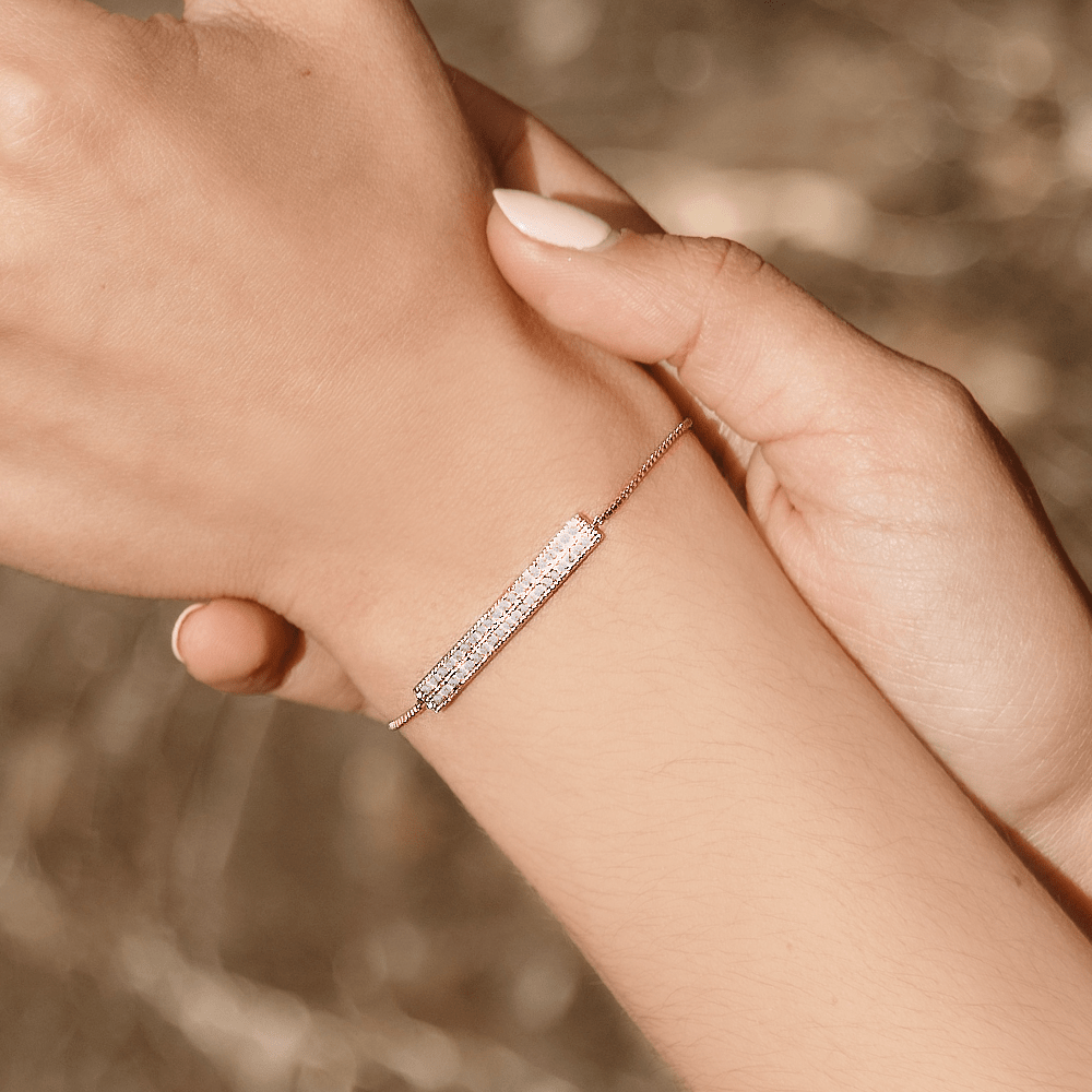 Bespoke Shimmer Bracelet in 14K Rose Gold - Roro Arabia - Bracelets