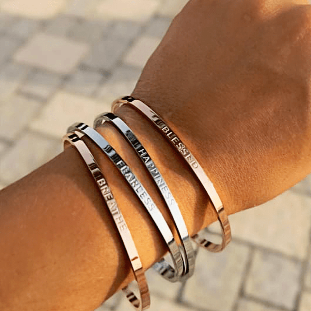 Blessed Cuff in 18K Rose Gold - Roro Arabia -