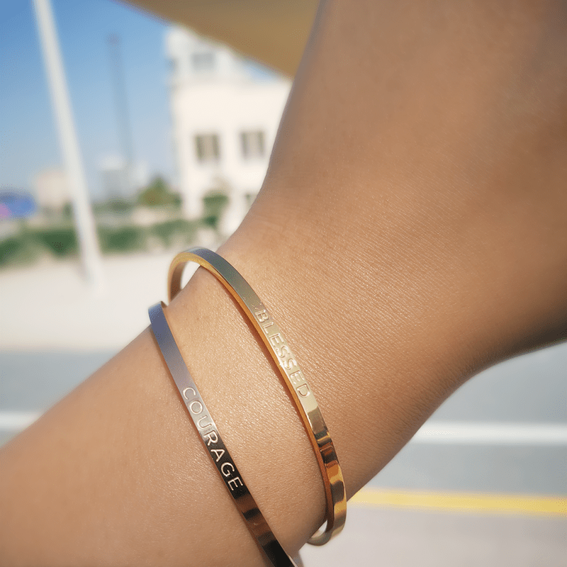 Blessed Cuff in 18K Rose Gold - Roro Arabia -