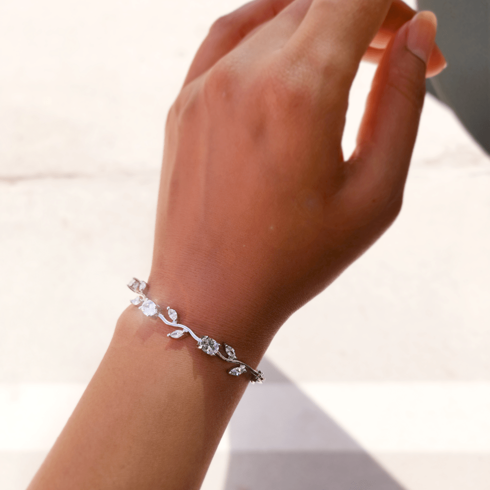Blossom Bracelet in Silver - Roro Arabia -