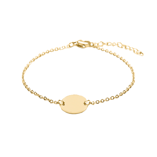 Halo Bracelet in 14k Gold for Babies and Kids - Roro Arabia -