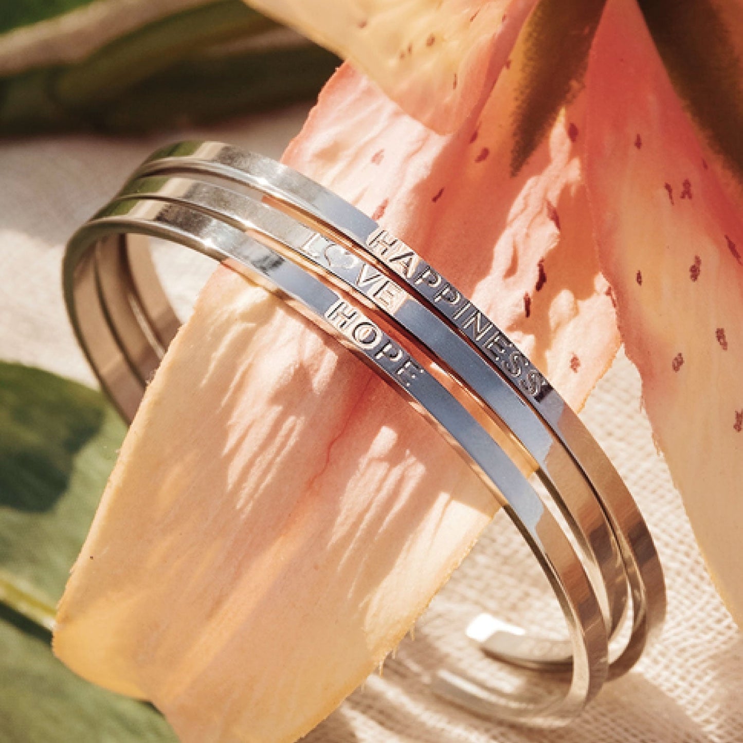 Happiness Cuff in Silver - Roro Arabia -