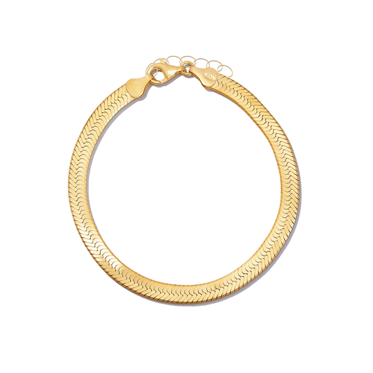 Harrington Bone Bracelet in 18K Gold - Roro Arabia -