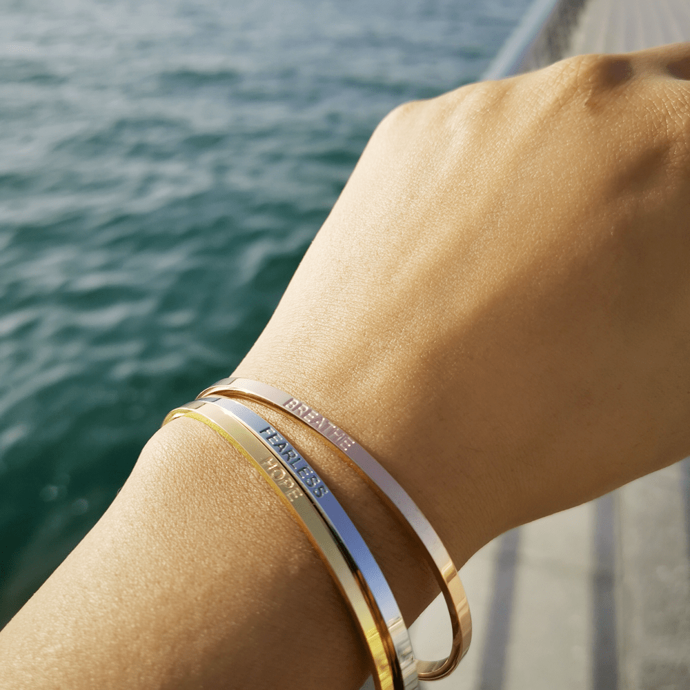 Hope Cuff in 18K Gold - Roro Arabia -