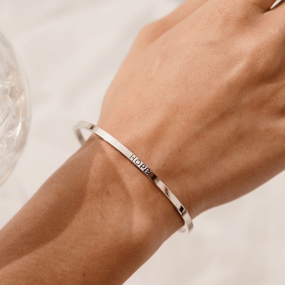 Hope Cuff in Silver - Roro Arabia -