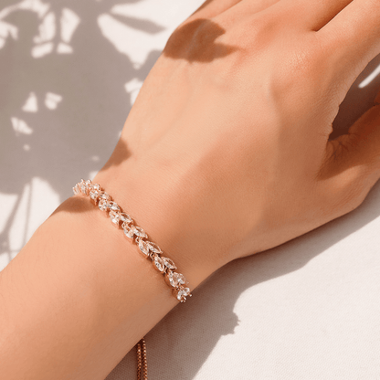 Ivy Bracelet in 18K Rose Gold - Roro Arabia -