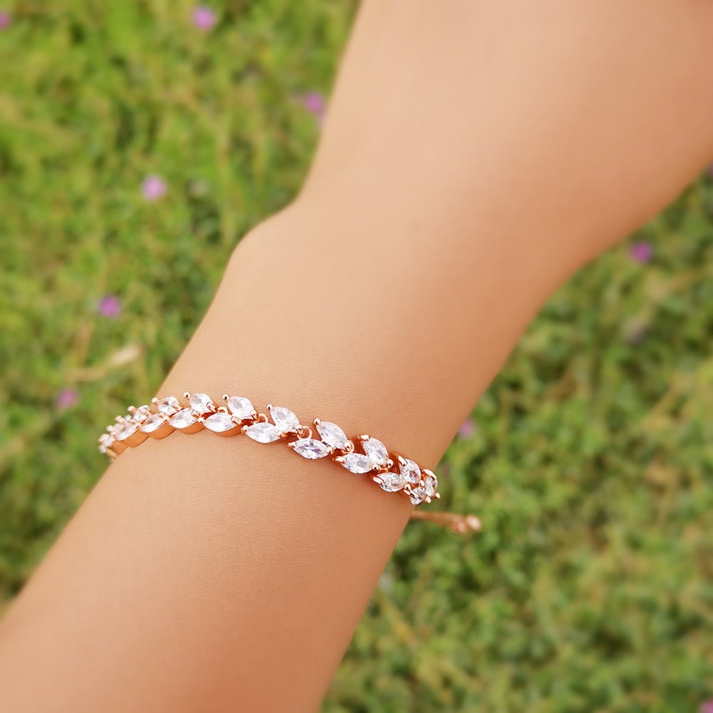 Ivy Bracelet in 18K Rose Gold - Roro Arabia -