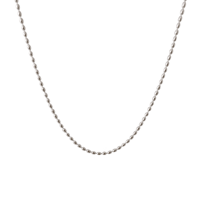 Oval Bead Chain in Silver - Roro Arabia -