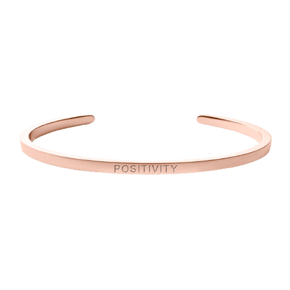 Positivity Cuff in Rose Gold - Roro Arabia - Bracelets