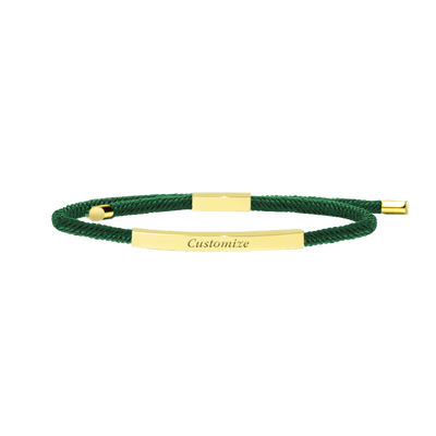 Promesse Bracelet in 18K Gold, Foliage Green - Roro Arabia - Bracelets