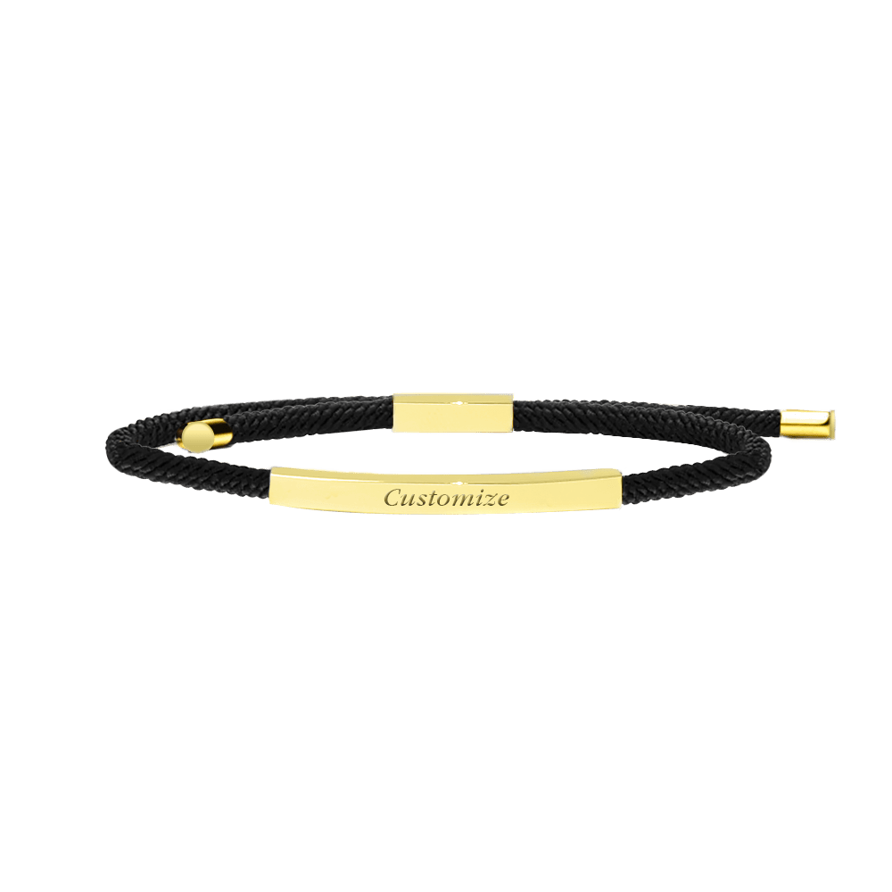 Promesse Bracelet in 18k Gold, Pitch Black - Roro Arabia -
