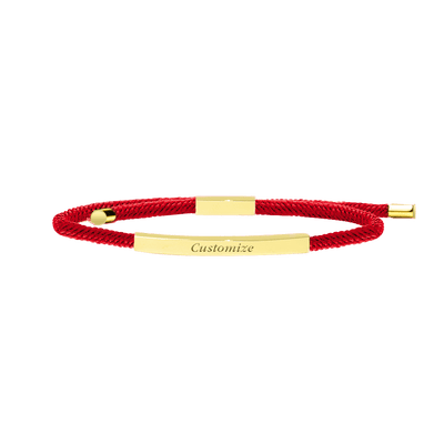 Promesse Bracelet in 18k Gold, Scarlet Red - Roro Arabia - Bracelets