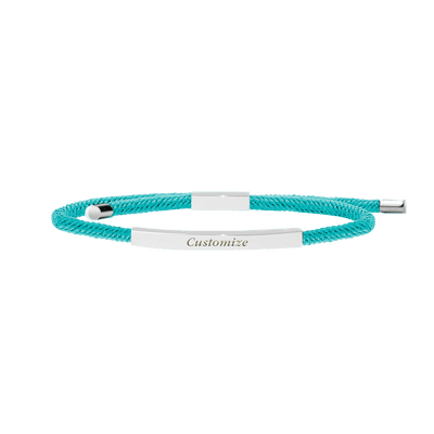 Promesse Bracelet in Silver, Electric Turquoise - Roro Arabia -