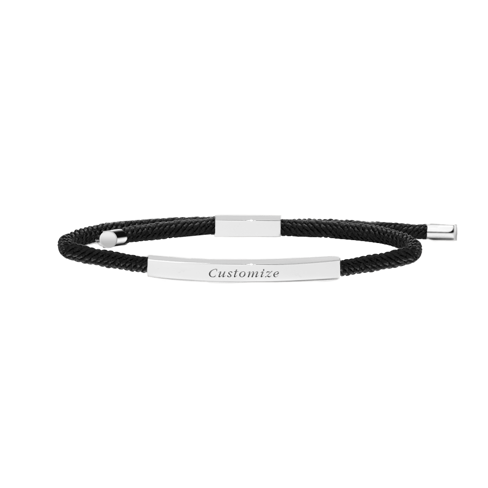 Promesse Bracelet in Silver, Pitch Black - Roro Arabia -