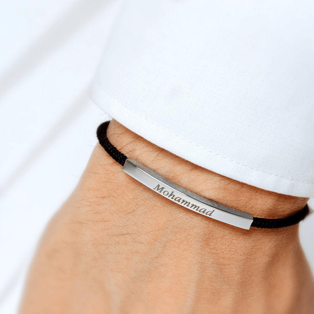 Promesse Bracelet in Silver, Pitch Black - Roro Arabia -