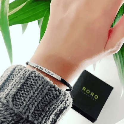 Promesse Bracelet in Silver, Pitch Black - Roro Arabia -
