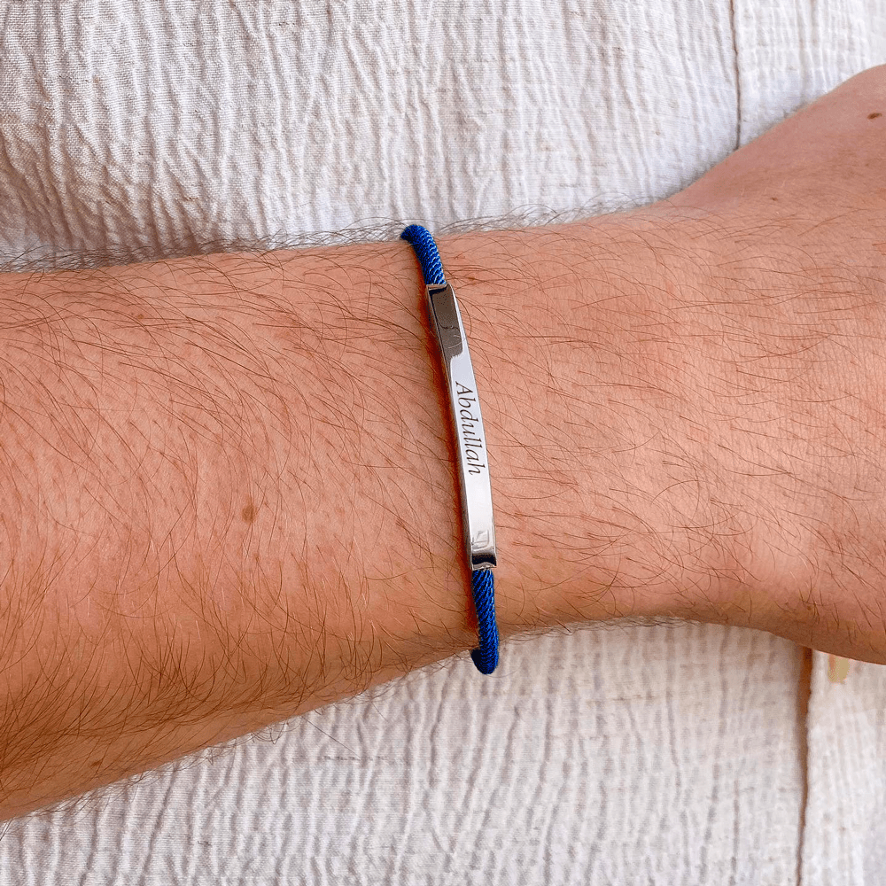Promesse Bracelet in Silver, Royal Blue - Roro Arabia -