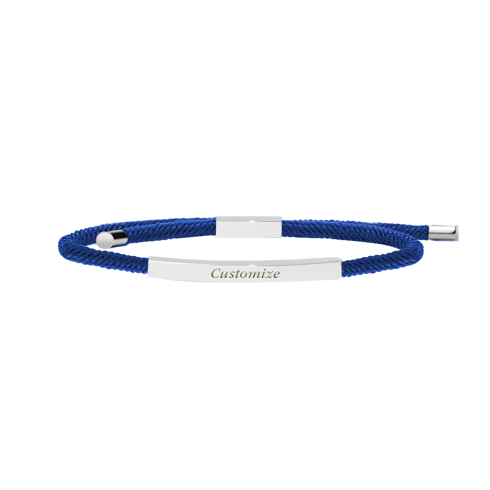Promesse Bracelet in Silver, Royal Blue - Roro Arabia -