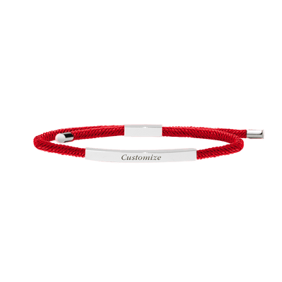 Promesse Bracelet in Silver, Scarlet Red - Roro Arabia -
