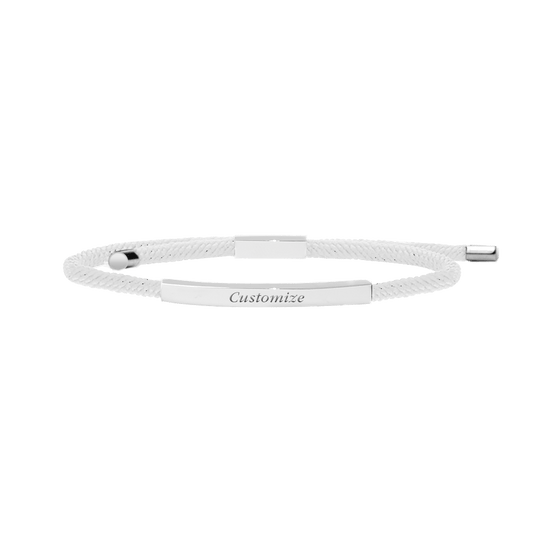 Promesse Bracelet in Silver, White Feather - Roro Arabia -