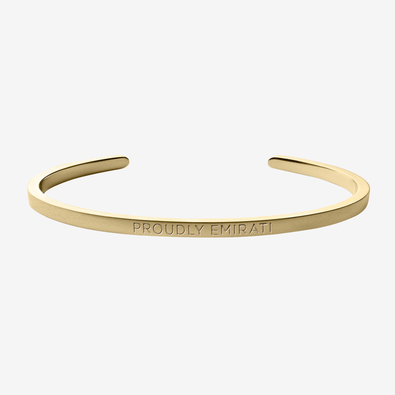 Proudly Emirati Cuff in 18K Gold - Roro Arabia -